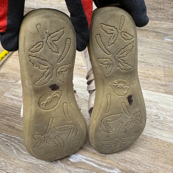 BOC Alisha Heather Brown Criss Cross Strap Toe Loop Sandals Women's Size 7 - Picture 4 of 7